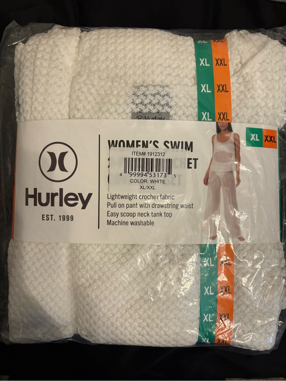 Hurley Women’s Teal 2-Piece Swim Cover-Up Set XL/XXL - Picture 2 of 2